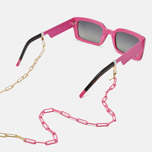 Cordon CADENA FLOW DORADA ET ROSA    