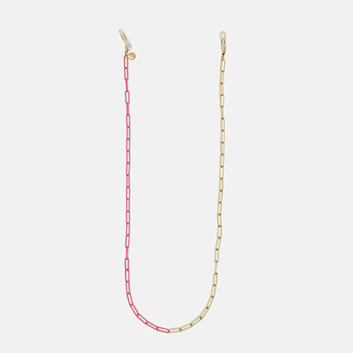 Cordon CADENA FLOW DORADA ET ROSA    