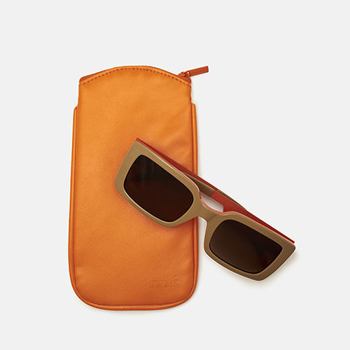 Pouch FLOW BEIGE ET NARANJA