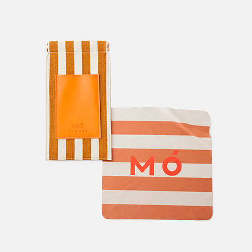 Trousse de toilette blocks BEIGE/MARRON