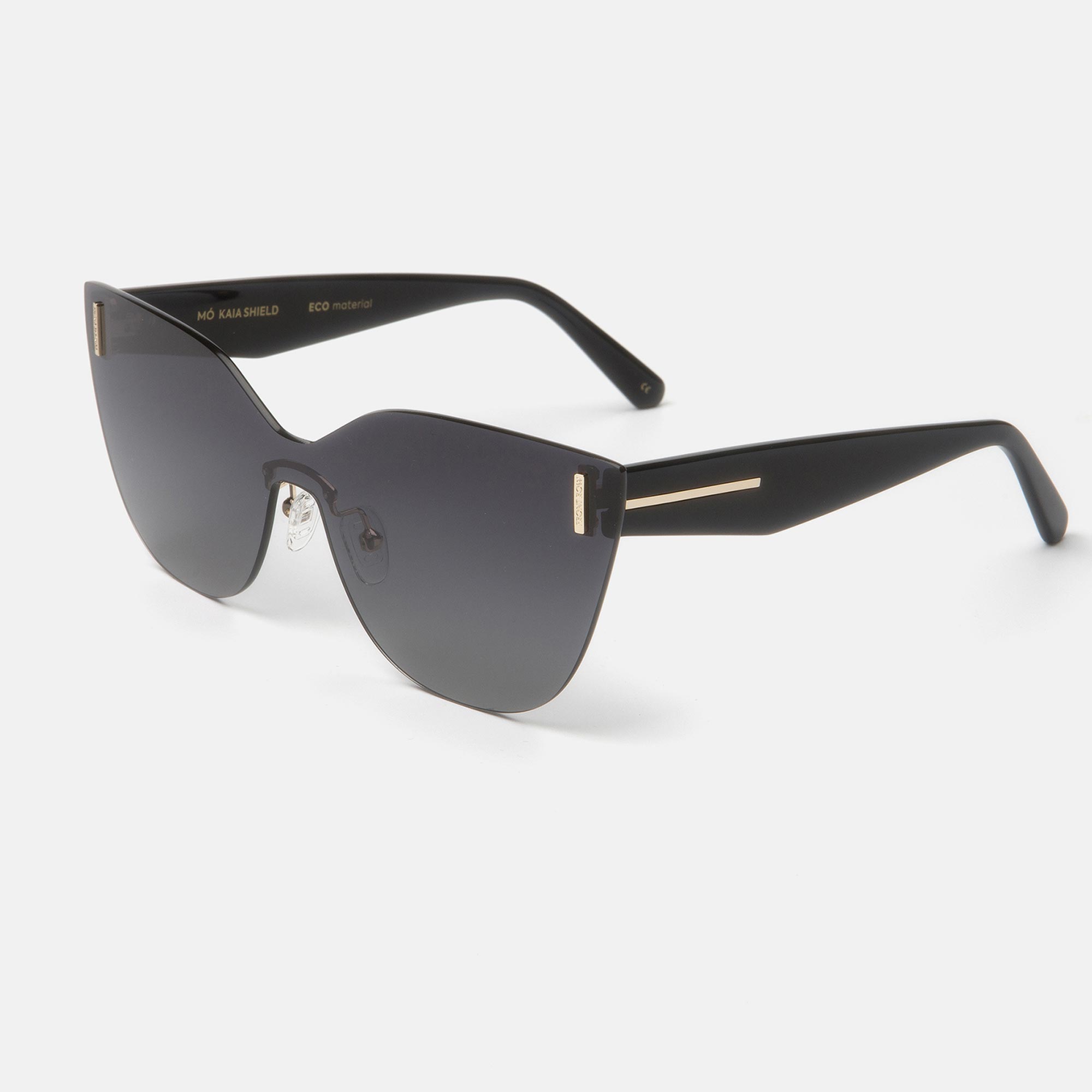 Black FRONT ROW KAIA SHIELD SUN, large, image number 1