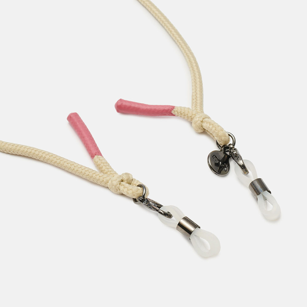 Cordon FLLOW BEIGE ET ROSA, large image number 2